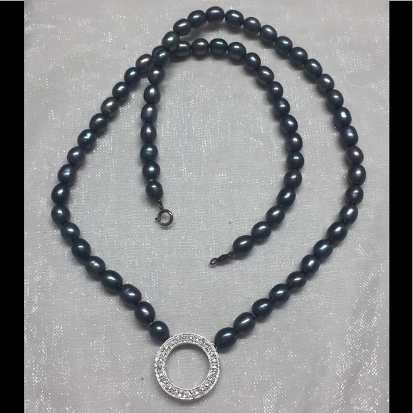 Jewelry - SALE✂️GENUINE PEARLS/SILVER NECKLACE